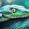 Blue And Green Pit Vipers Snake Diamond Painting