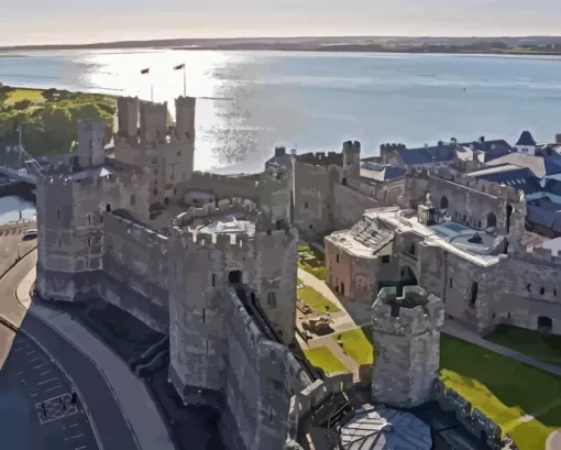 Caernarfon Castle Diamond Painting