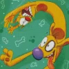 Catdog Cartoon Diamond Painting