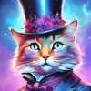 Classy Fantastic Cat Diamond Painting