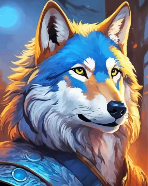 Cool Fantasy Wolf Diamond Painting