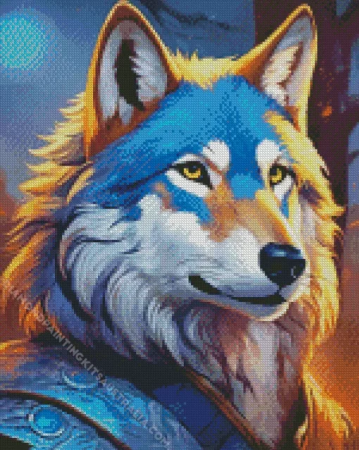 Cool Fantasy Wolf Diamond Painting