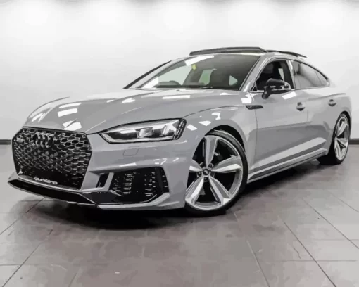 Cool Grey Audi Rs5 Car Diamond Painting