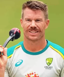 David Warner Cricketer Diamond Painting