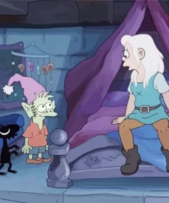 Disenchantment Bean And Elfo Diamond Painting