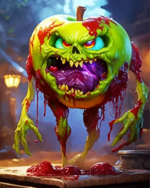 Fantasy Zombie Apple Diamond Painting