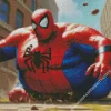 Fat Spiderman Diamond Painting