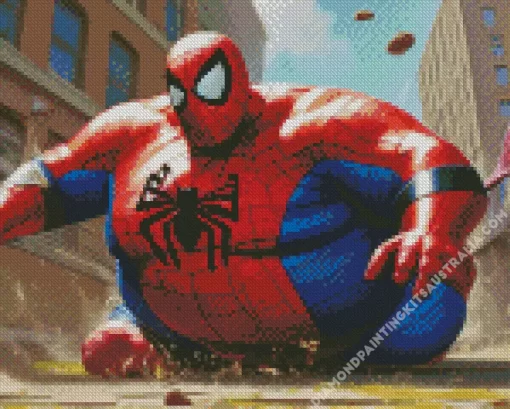 Fat Spiderman Diamond Painting