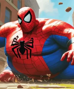 Fat Spiderman Diamond Painting