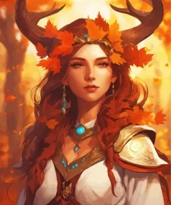 Female Centaur Druid Art Diamond Painting