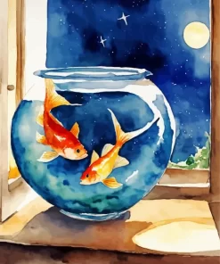 Fish Tank Art Diamond Painting