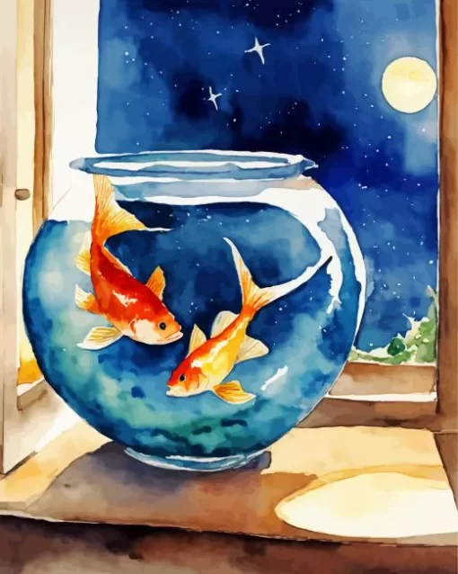 Fish Tank Art Diamond Painting