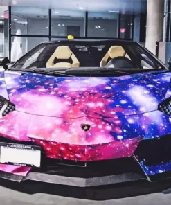 Galaxy Beautiful Lamborghini Diamond Painting