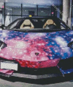 Galaxy Beautiful Lamborghini Diamond Painting