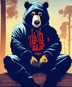 Gangsta Bear Diamond Painting