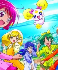 Glitter Force Characters Diamond Painting