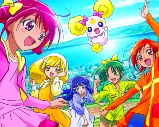 Glitter Force Characters Diamond Painting