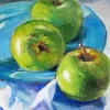 Green Apples Still Life Diamond Painting