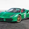 Green Ferrari 488 Car Diamond Painting