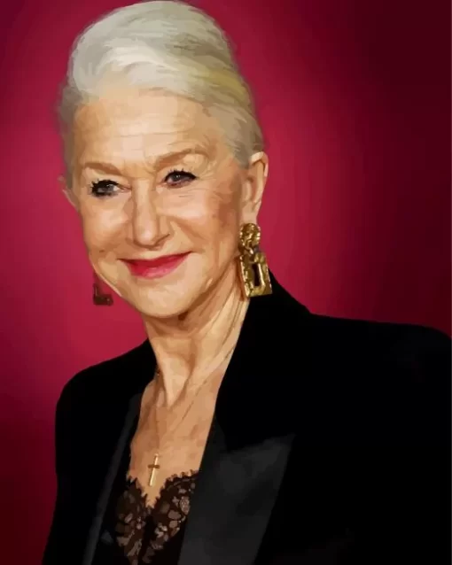 Helen Mirren Actress Diamond Painting