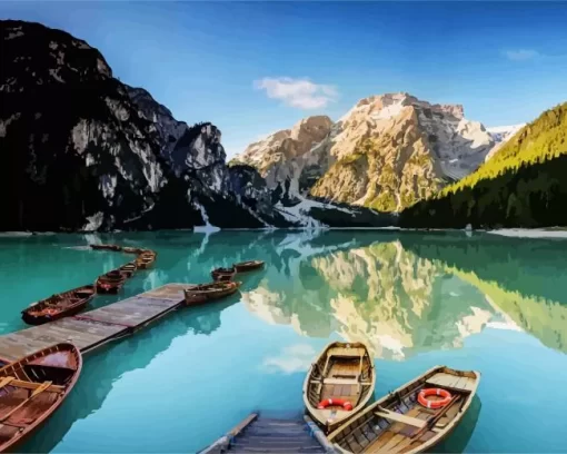 Lake Braies Diamond Painting