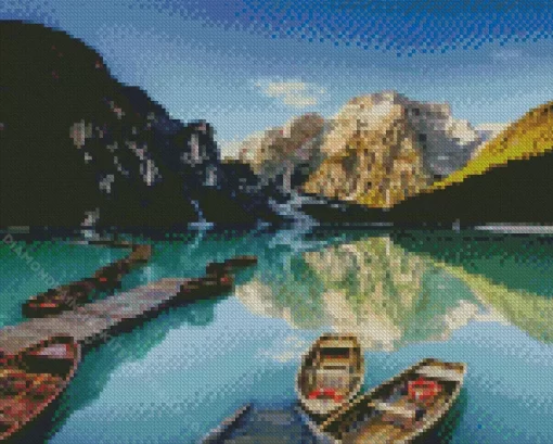 Lake Braies Diamond Painting