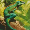 Lonely Green Lizard Diamond Painting