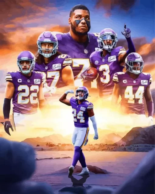 Minnesota Vikings American Football Diamond Painting