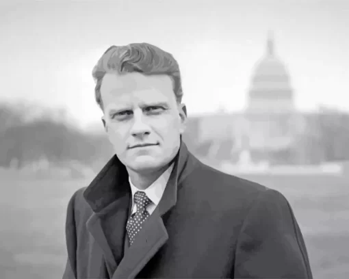 Monochrome Billy Graham Diamond Painting