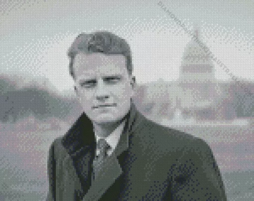 Monochrome Billy Graham Diamond Painting