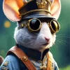 Mouse Aviator Goggles Diamond Painting