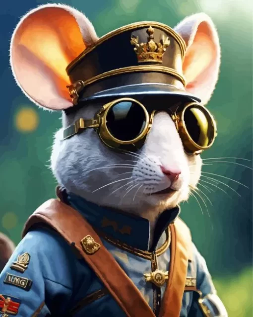 Mouse Aviator Goggles Diamond Painting