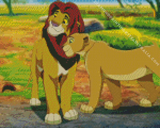 Nala And Simba Diamond Painting