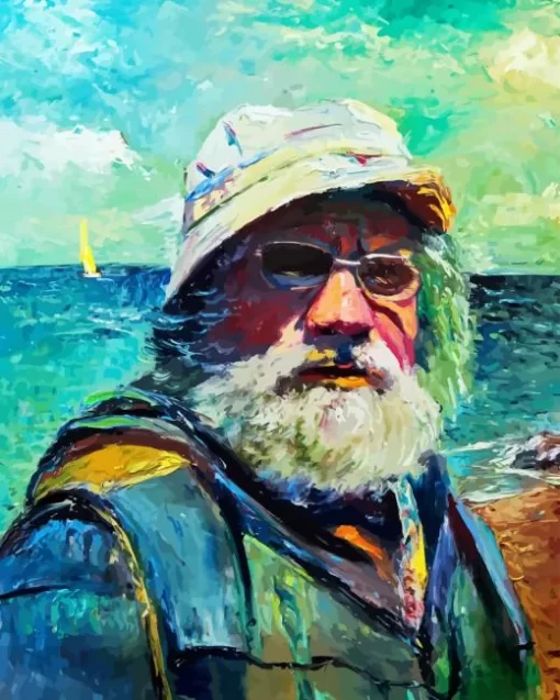 Old Fisherman Diamond Painting