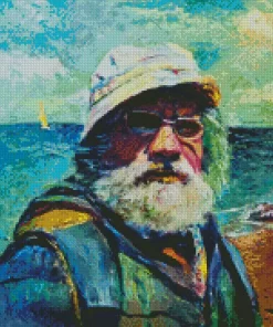 Old Fisherman Diamond Painting