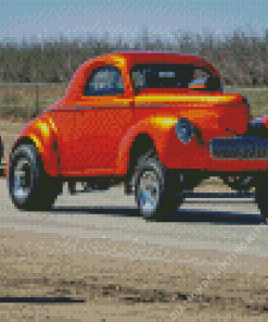 Orange Gasser Diamond Painting