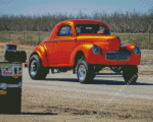 Orange Gasser Diamond Painting