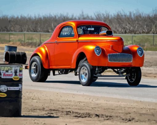 Orange Gasser Diamond Painting