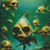 Skull Fantasy Fish Diamond Painting