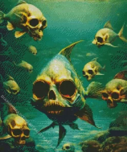 Skull Fantasy Fish Diamond Painting