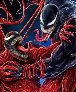 Venom And Carnage Fight Diamond Painting