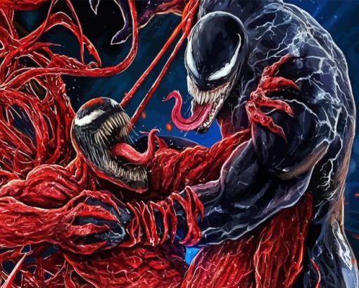 Venom And Carnage Fight Diamond Painting