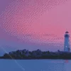 Walton Lighthouse At Sunset Diamond Painting