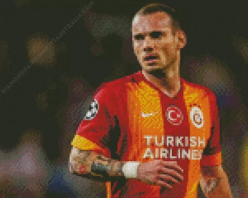 Wesley Sneijder Player Diamond Painting