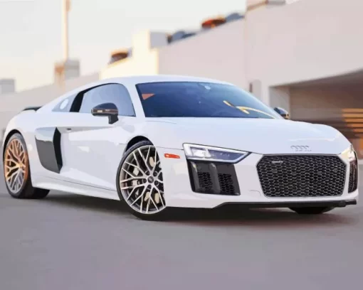 White Audi I8 Diamond Painting