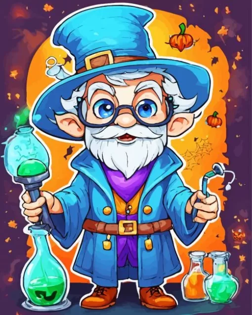 Wizard Fantasy Gnome Diamond Painting