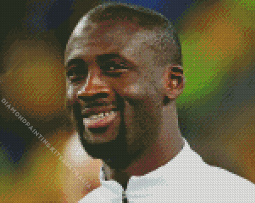 Yaya Toure Smiling Diamond Painting