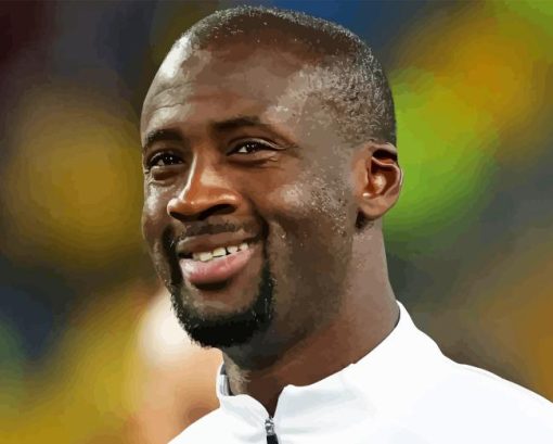 Yaya Toure Smiling Diamond Painting