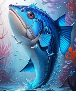 Big Blue Fish Diamond Painting