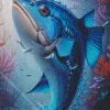 Big Blue Fish Diamond Painting